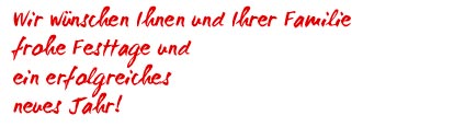 TRIOLOGUE®  wünscht frohe Festtage